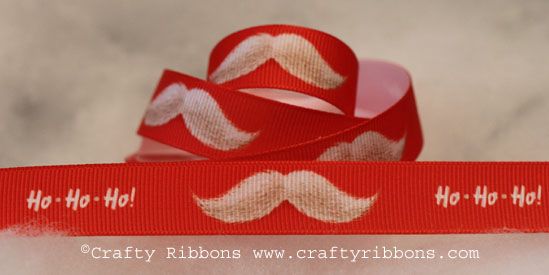 santa ho ho ribbon
